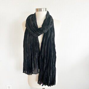NWT Eileen Fisher Crushed Whisper 100% Silk Scarf